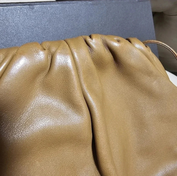 Bottega Veneta Mini Pouch 20 Authentic Brown Crossbody Clutch Leather Full Set - Picture 15 of 15